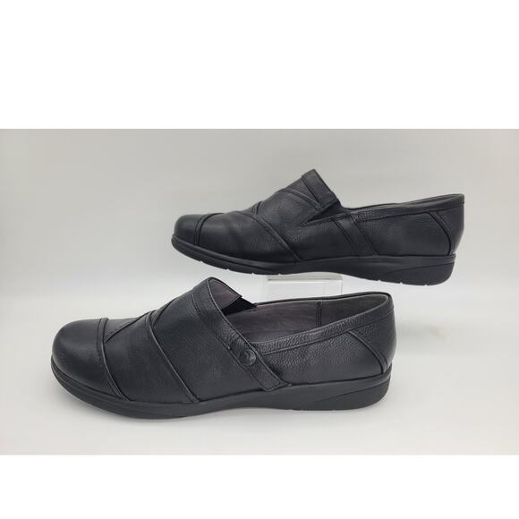 BareTraps Danah Leather Loafer Shoes Women 11M Black Slip-On Casual Comfort - Picture 3 of 7